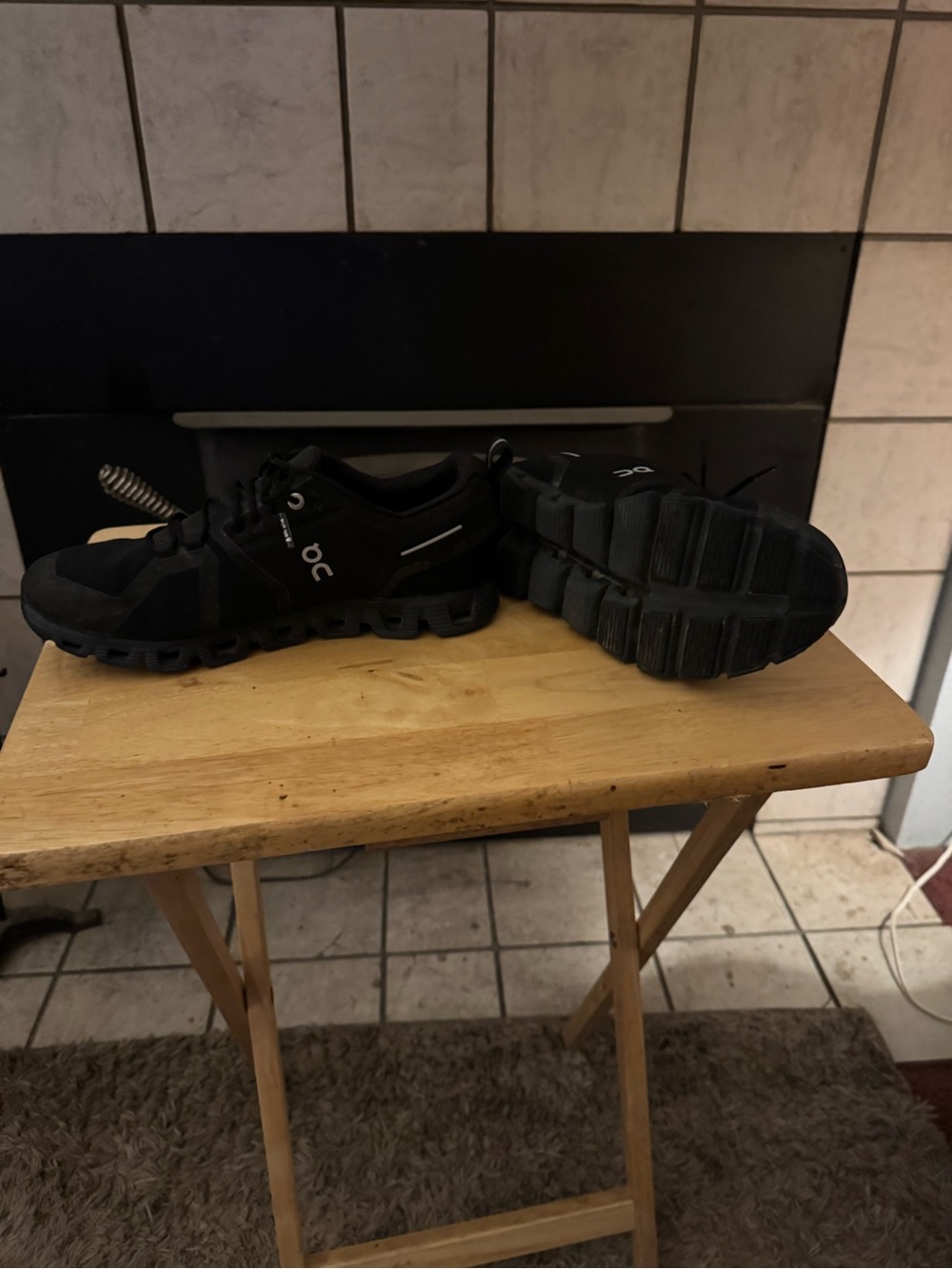 On Running Men's Cloud Athletic Shoes in Black